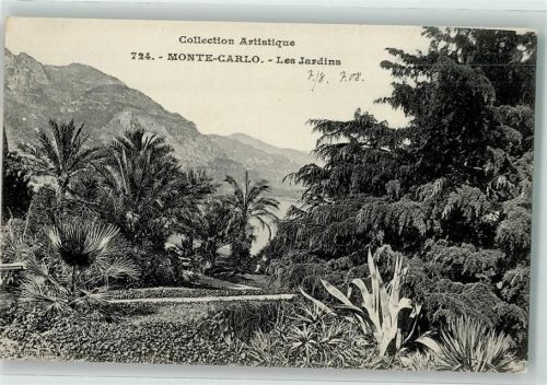 Monte Carlo 1908 Les Jardin