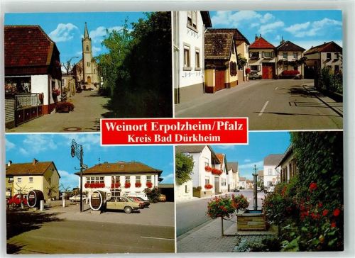 Erpolzheim Ev. Kirche Winzergenossenschaft Brunnen