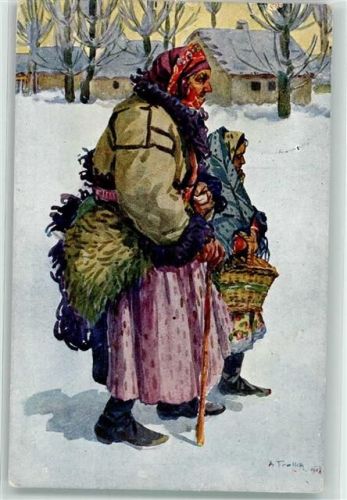 Uherské Hradiste sign. A. Frolka Tracht Ort lt. Stempel