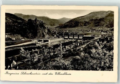 Usti nad Labem Burg Schreckenstein Elbschleuse