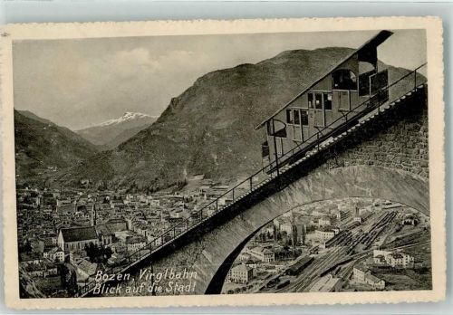 Bozen Die Virglbahn Blick auf die Stadt