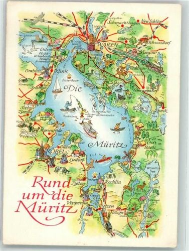 Waren Landkarte Müritz