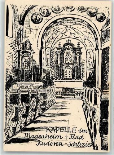Bad Kudowa Kirche Marienheim Bildkarte