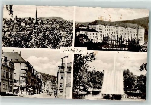 Aue Kreis Krankenhaus Schneeberger Straße Stadtgarten Fontaine