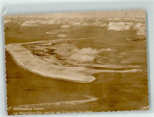 Amrum Fliegeraufnahme der Insel FOTO KEINE AK
