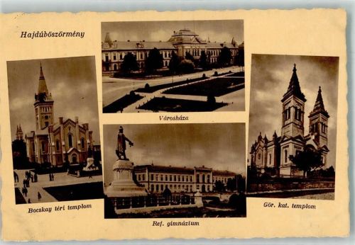 Debrecen 1940 Kath. Kirche Denkmal Hajdúböszörmény