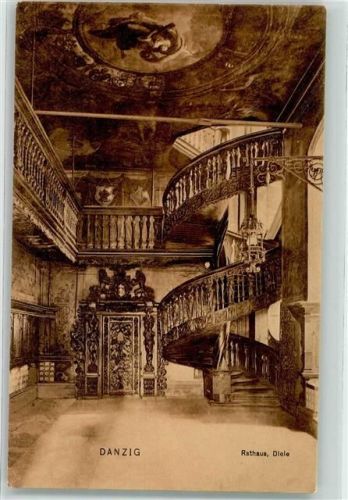 Danzig 1906 Rathaus Diele