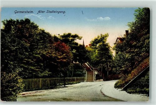 Germersheim 1917 Alter Stadteingang Treppe