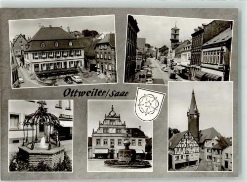 Ottweiler Rathaus Ev. Kirche mit Wehrturm