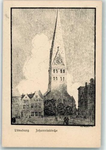 Lüneburg Johanniskirche sign. Karl Bloßfeld