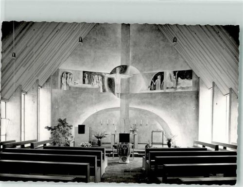 Geretsried Foto Original aus Archiv eines Ansichtskartenverlags Kirche Ort handschriftlich