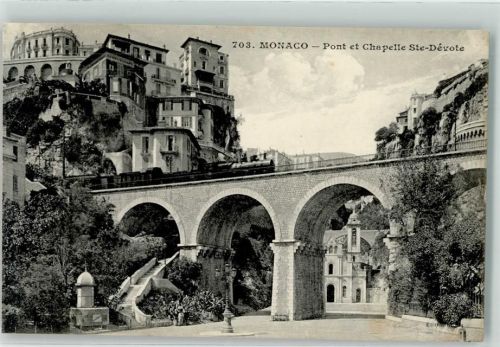 Monaco - Eisenbahn Kirche Ste. Devote