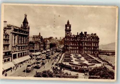 Edinburgh 1948 Straßenbahn Princess Street