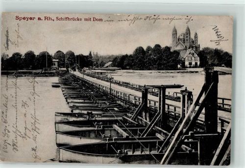 Speyer Schiffbrücke mit Dom