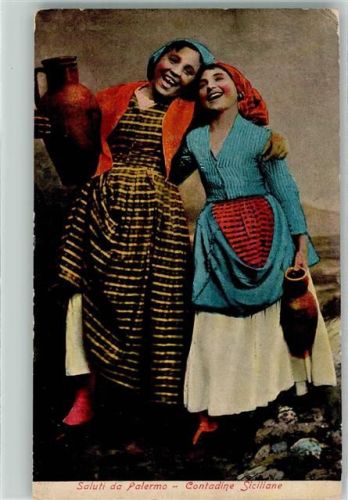 Palermo 1919 Tracht Ort lt. Stempel