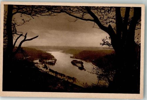 Remagen Insel Nonnenwerth Blick von der Wolkenburg Rhein Heimatbilder Nr. 41
