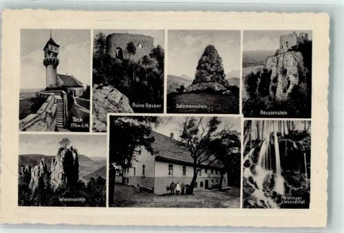 Diepoldsburg Ruine Rauber Reussenstein Gasthaus Neidlinger Wasserfall