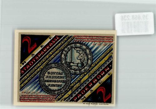 Paderborn 1922 2 Mark Abzug des Tollen Christian m.d. Geiseln Februar 1622