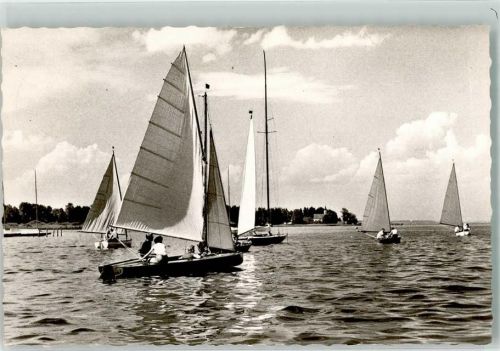 Dießen Segelboote auf dem Ammersee Verlag Rudolf Merz