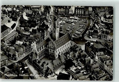 Middelburg Fliegeraufnahme KLM Aerocarto Stadthaus Marktplatz