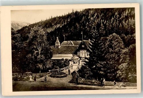09618 O9230 Brand-Erbisdorf 1955 Künstlerkarte SchwarzWeiß Aquarell HO-Gasthaus Schrödermühle