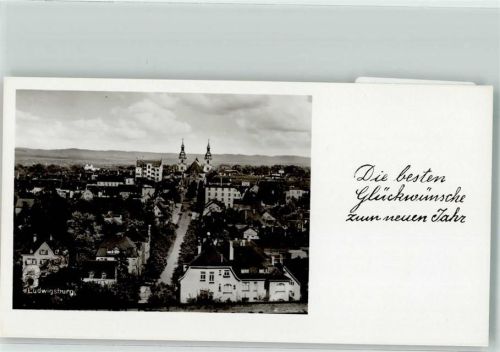 71634 W7140 Ludwigsburg , Württ - mit Ev. Stadtkirche Neujahr