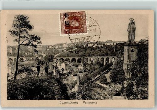 Luxembourg 1921 Denkmal vVadukt