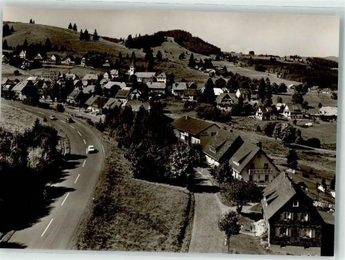 Altglashütten Umgehungsstraße mit Kirche St. Wendelin Fotograf Faller