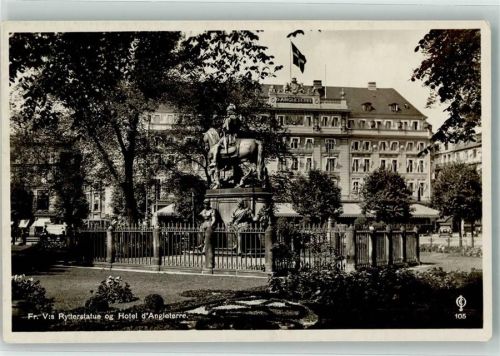 Kopenhagen København 1931 Foto AK Denkmal Hotel d´Angleterre