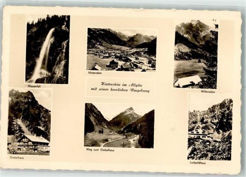 Hinterstein Wasserfall Willersalpe Luitpoldhaus Giebelhaus Allgäu