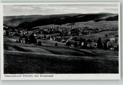 Schonach Höhenluftkurort Kirche bad. Schwarzwald