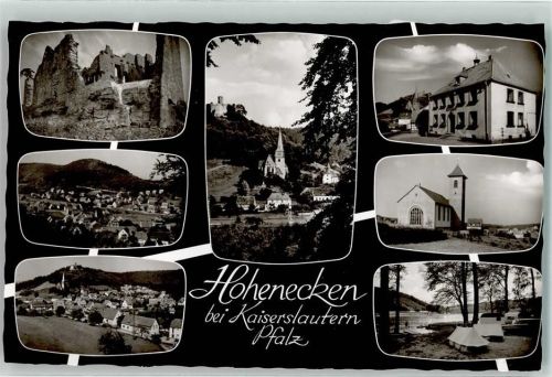 Hohenecken Burgruine Rathaus Pfarrkirche St. Rochus Campingplatz
