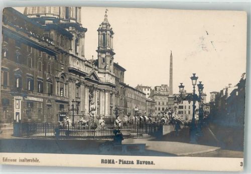 Roma Brunnen und Obelisk auf der Piazza Navona Y.M.C.A.