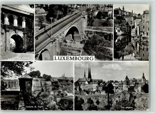 Luxembourg 1963 Burg Zitadelle St. Esprit Pont Adolphe