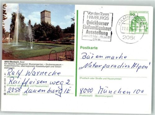 Bexbach Blumengarten Grubenmuseum Aussichtsturm