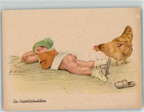 sign. Rosemann Carl Kind Ein Viertelstündchen