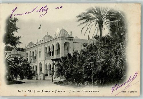 Alger 1903 Palais d ete du Gouverneur