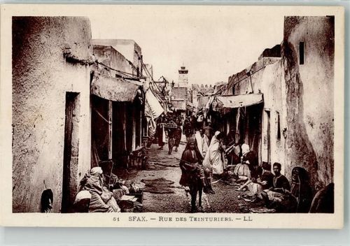 Sfax Tracht Marktszene Rue des Teinturiers