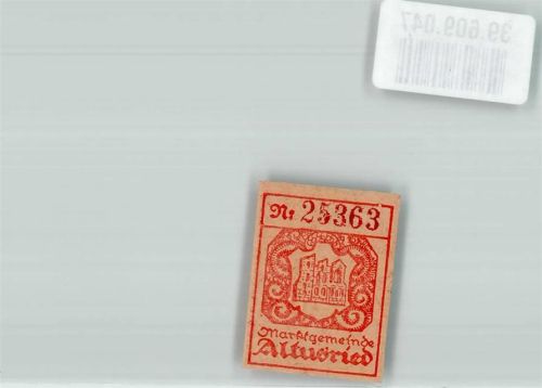Altusried 1920 Notgeldschein 3 Pfennig Marktgemeinde