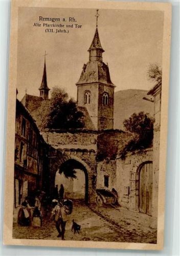 Remagen Alte Pfarrkirche und Tor