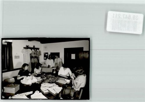 Stockdorf Missionsdienst Handarbeiten Frauen Nähkorb Kleider Ort handschriftlich Foto Original aus Archiv eines Ansichtskartenverlags