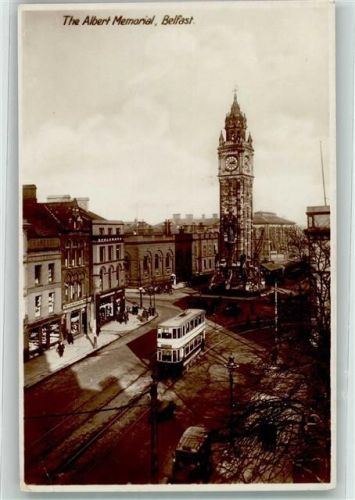 Belfast 1930 Omnibus Denkmal The Albert Memorial