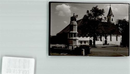 Grönenbach Denkmal Ort handschriftlich Foto Original aus Archiv eines Ansichtskartenverlags