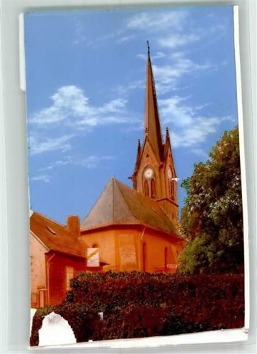 Dörnigheim Ev. Kirche Ort handschrfitlich Foto Original aus Archiv eines Ansichtskartenverlags