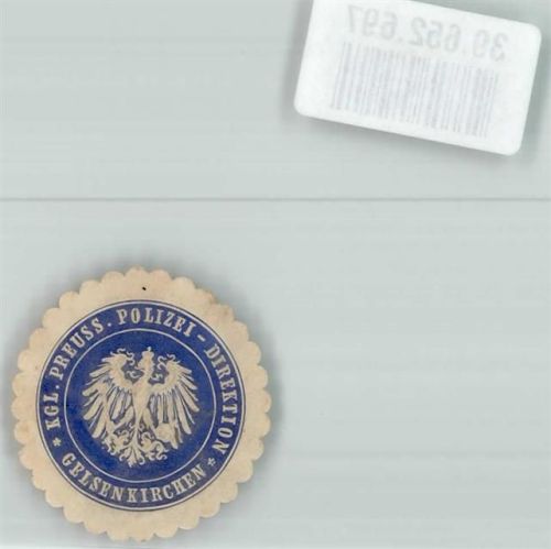 Gelsenkirchen Klg. Preuss. Polizei-Direktion Gelsenkirchen