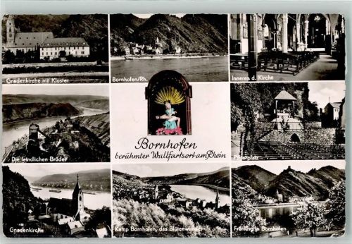 Kamp-Bornhofen Gnadenkirche Burg Die feindl. Brüder Kirche