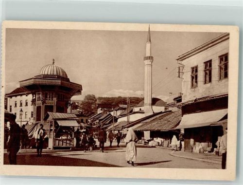 Sarajevo Marktszene Tracht Moschee