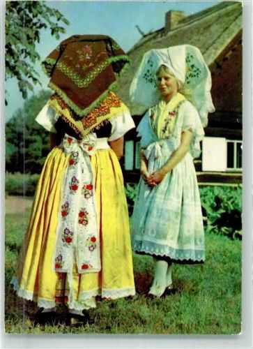 Burg Niedersorbische Tracht Ort handschriftlich