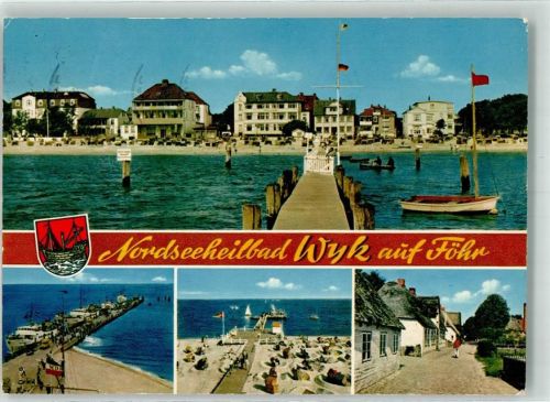 Wyk 1967 Schwimmbad Hafen
