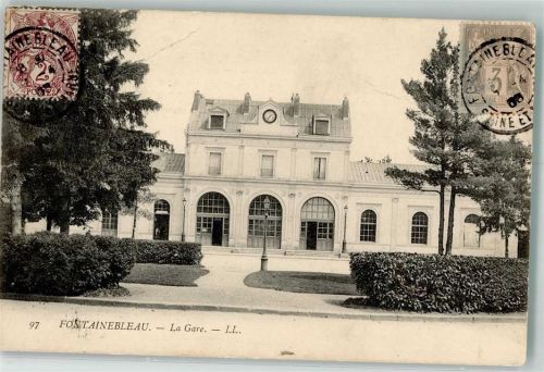 Fontainebleau 1905 Bahnhof